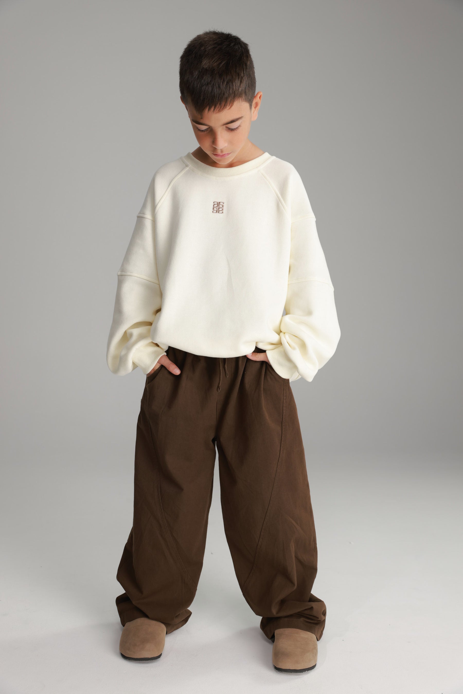 מכנסי ריי חומים