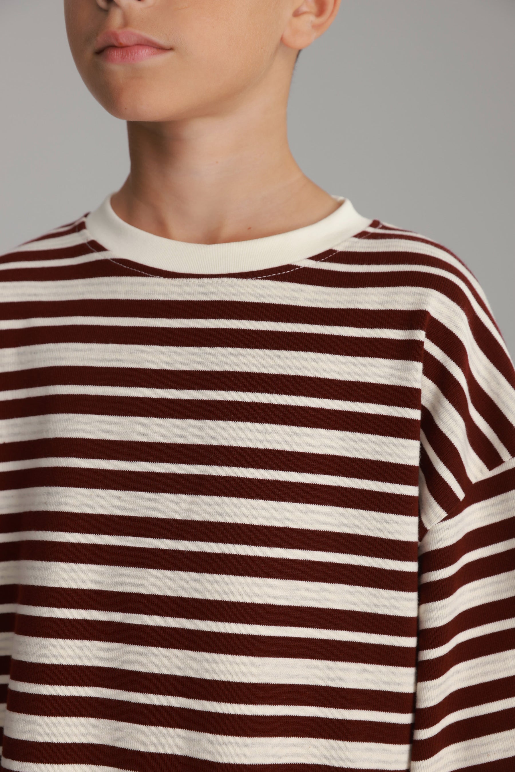 חולצת אווה בורדו/שמנת