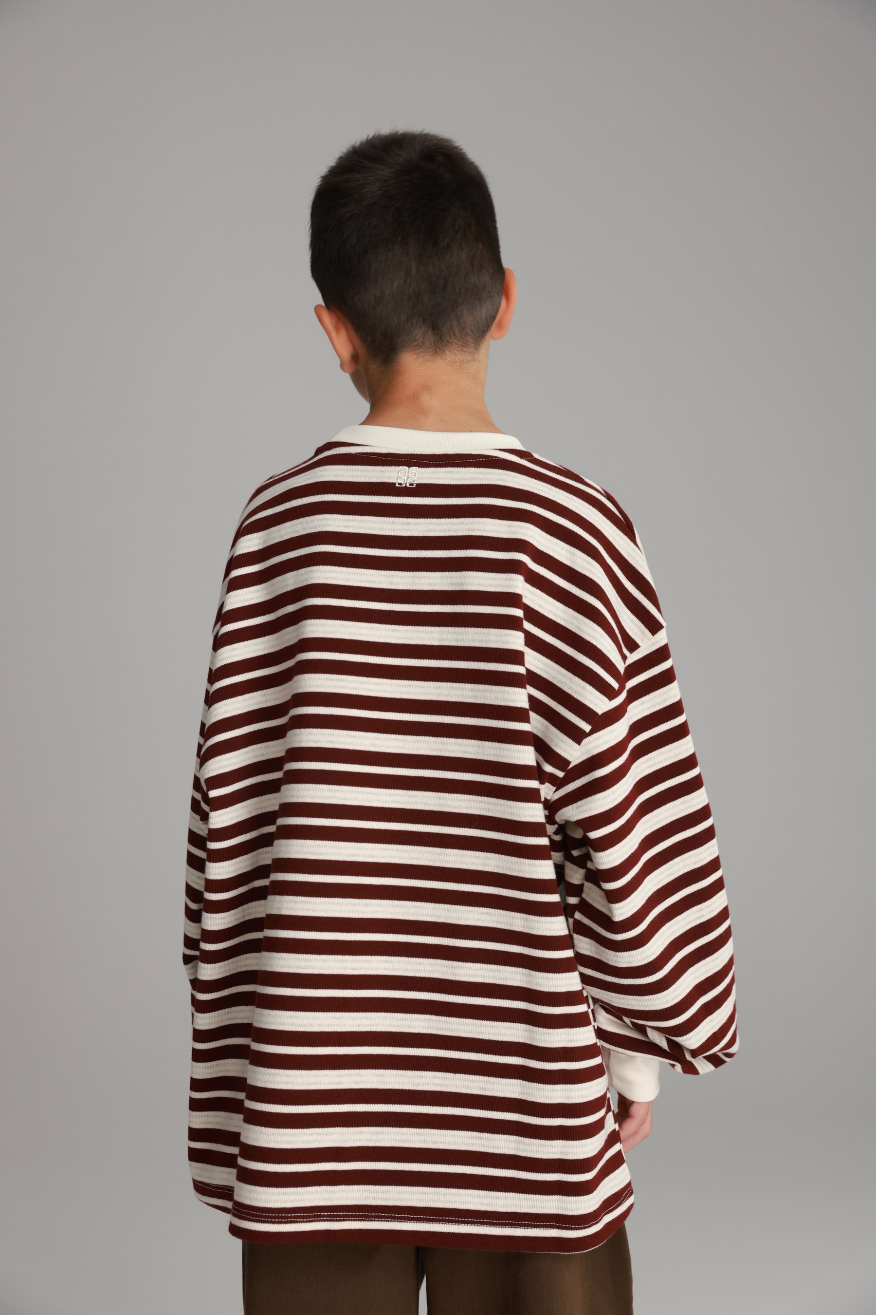 חולצת אווה בורדו/שמנת