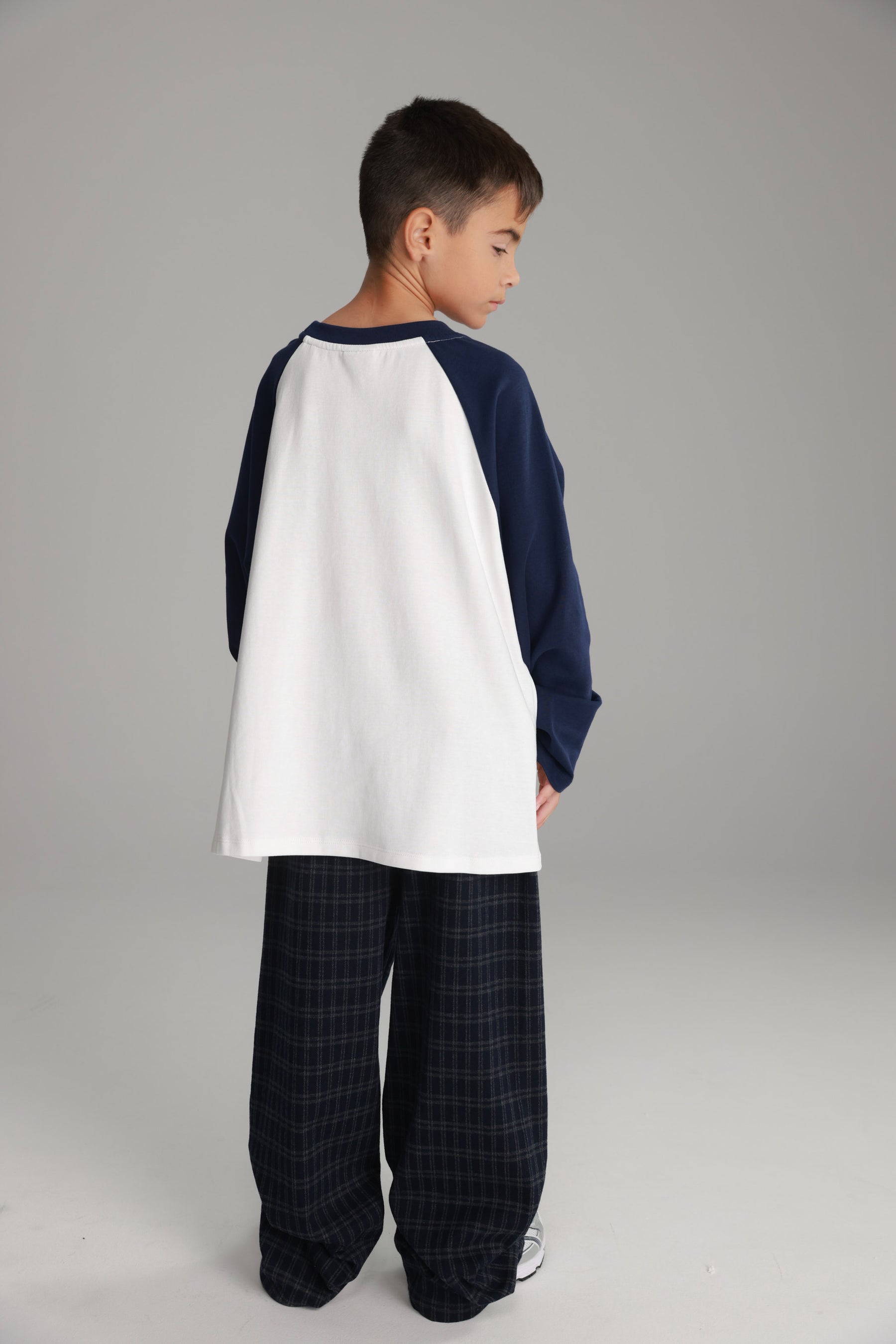 חולצת מיי לבן/נייבי