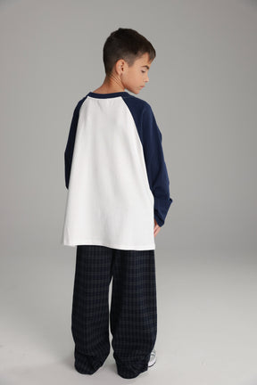 חולצת מיי לבן/נייבי