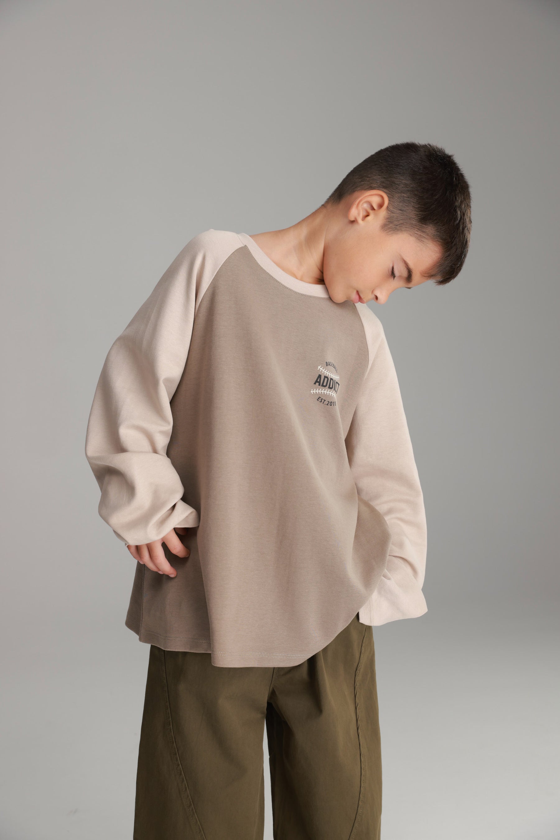 חולצת מיי חאקי/בז'