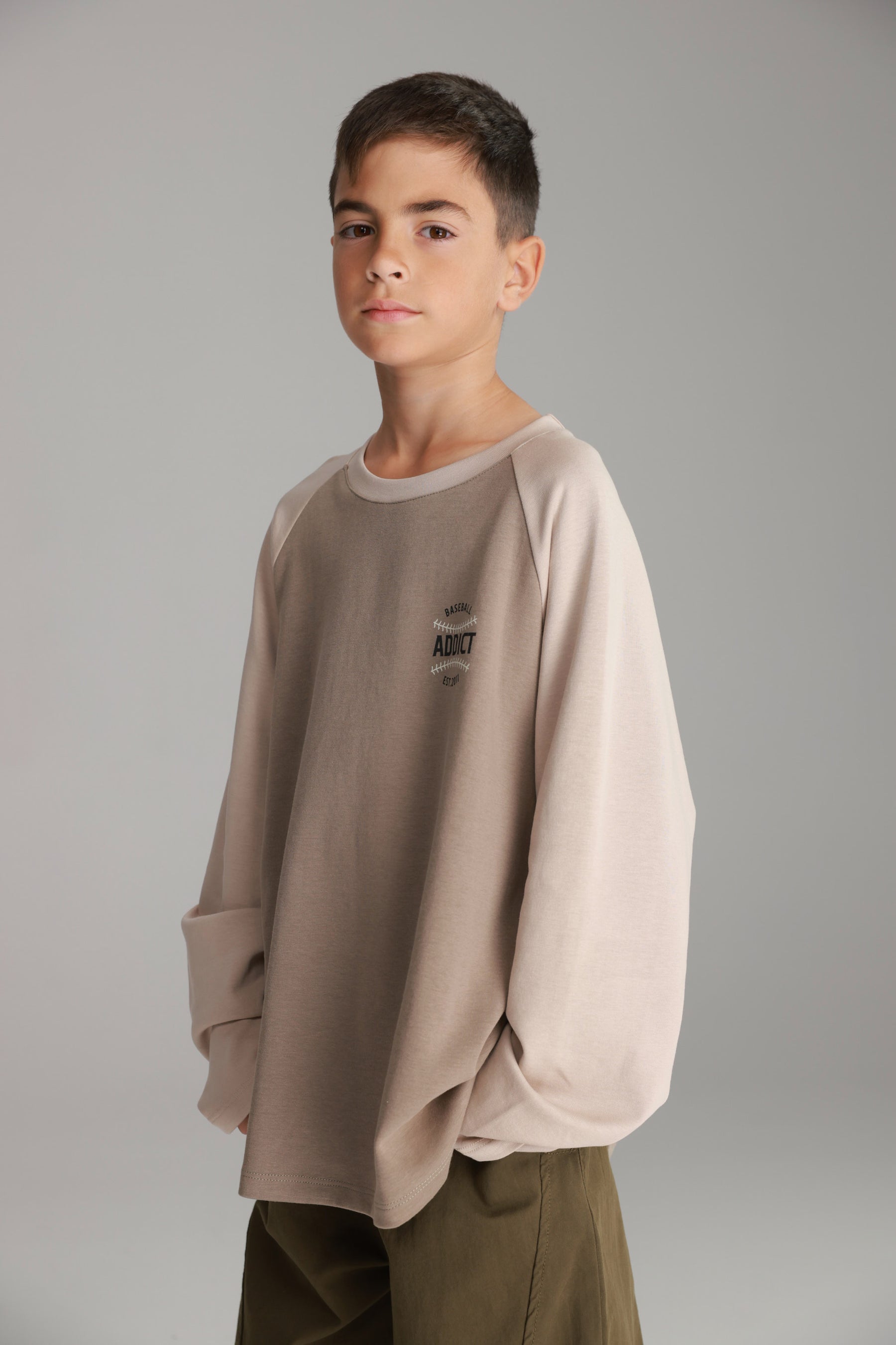 חולצת מיי חאקי/בז'