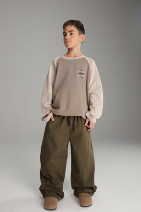 חולצת מיי חאקי/בז'