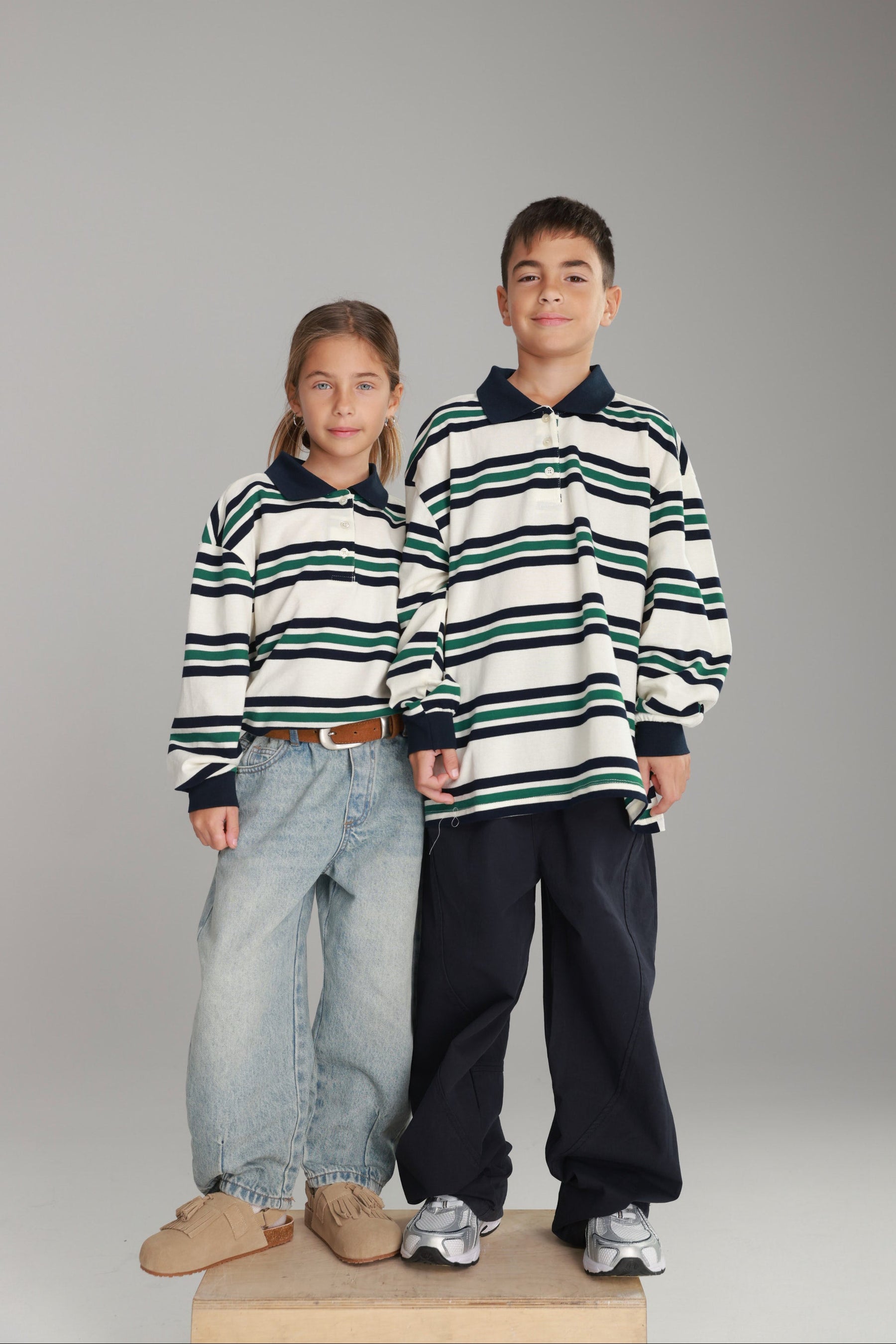 חולצת לורה פסים לבן/נייבי