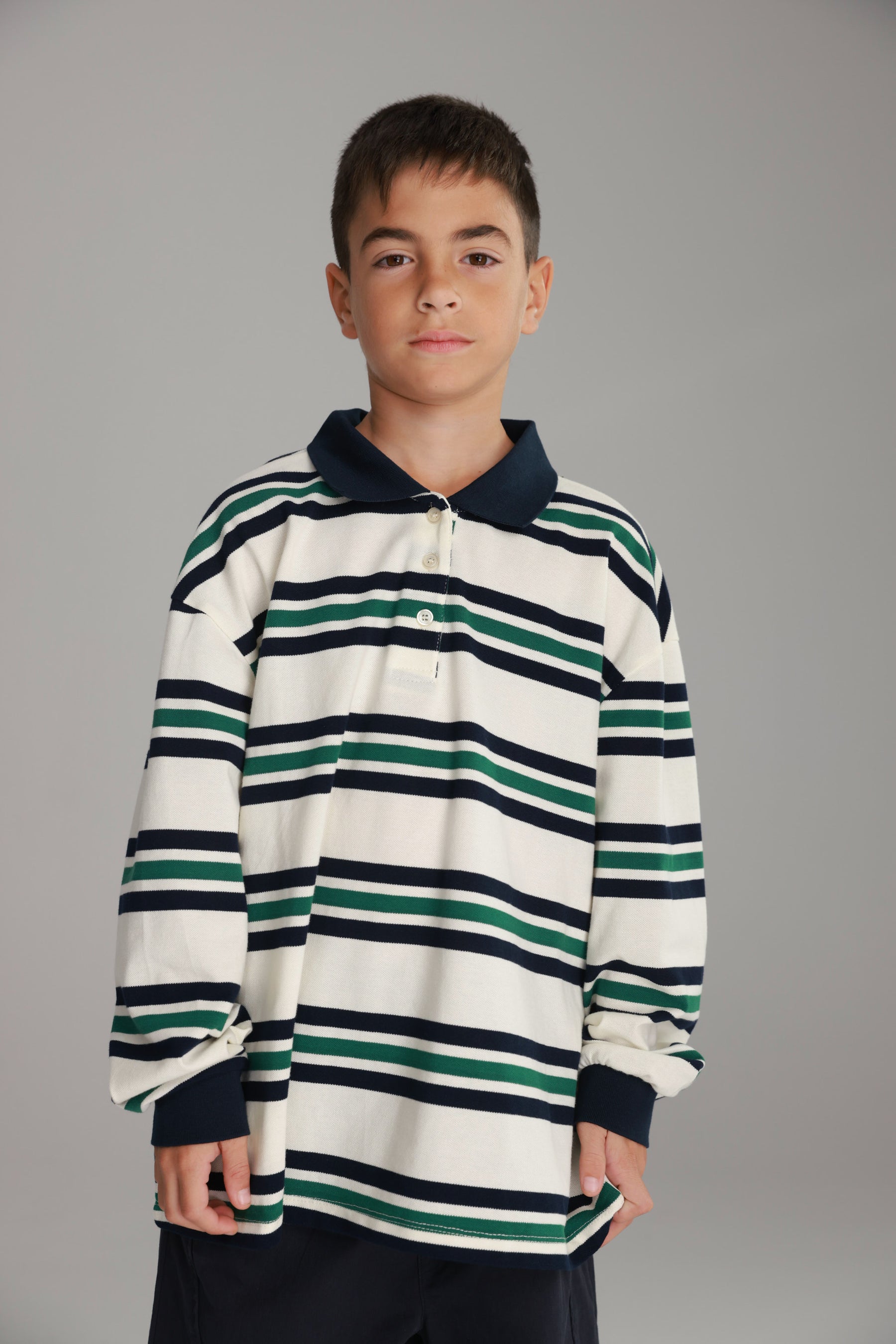 חולצת לורה פסים לבן/נייבי