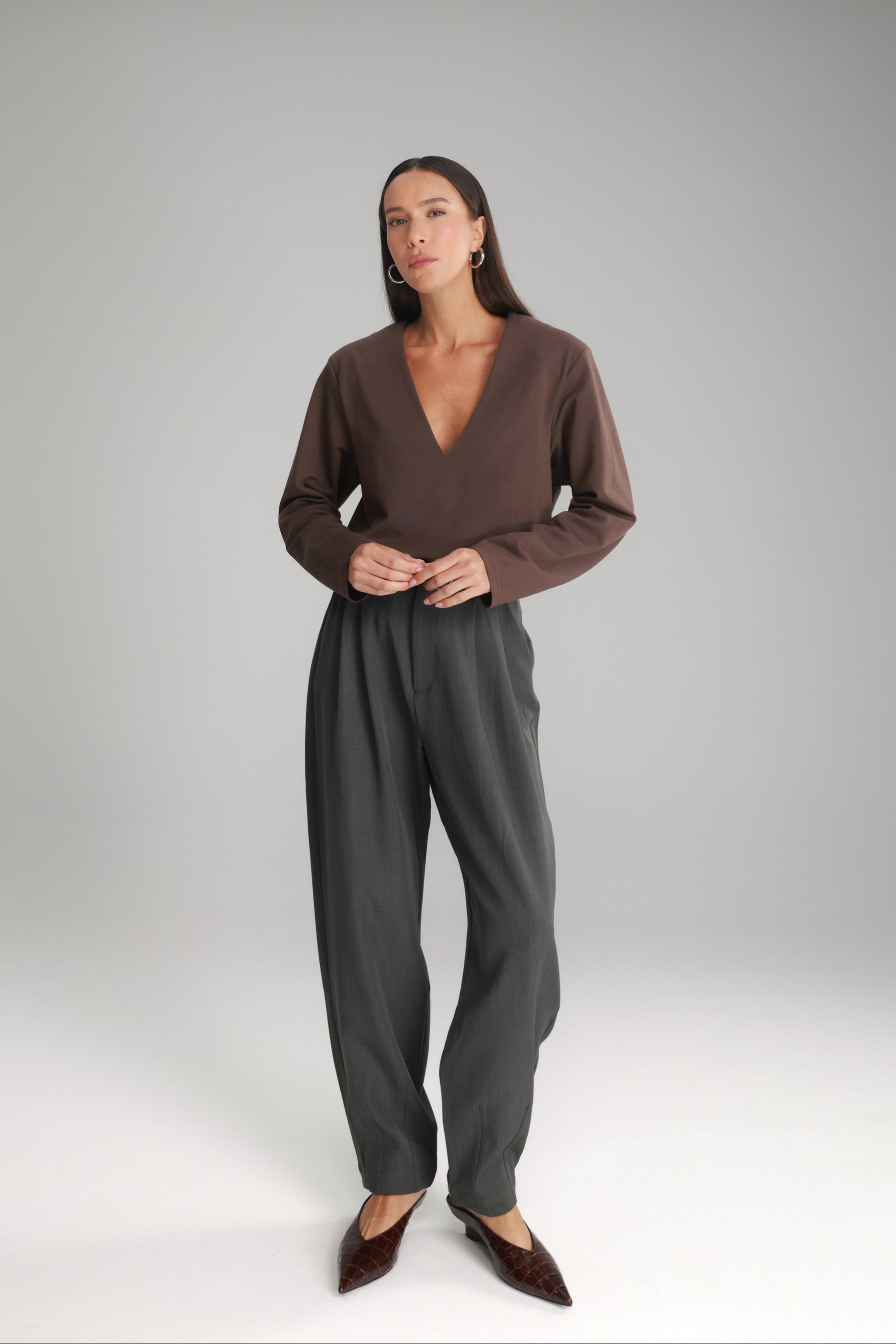 מכנסי אלכסנדרה אפורים