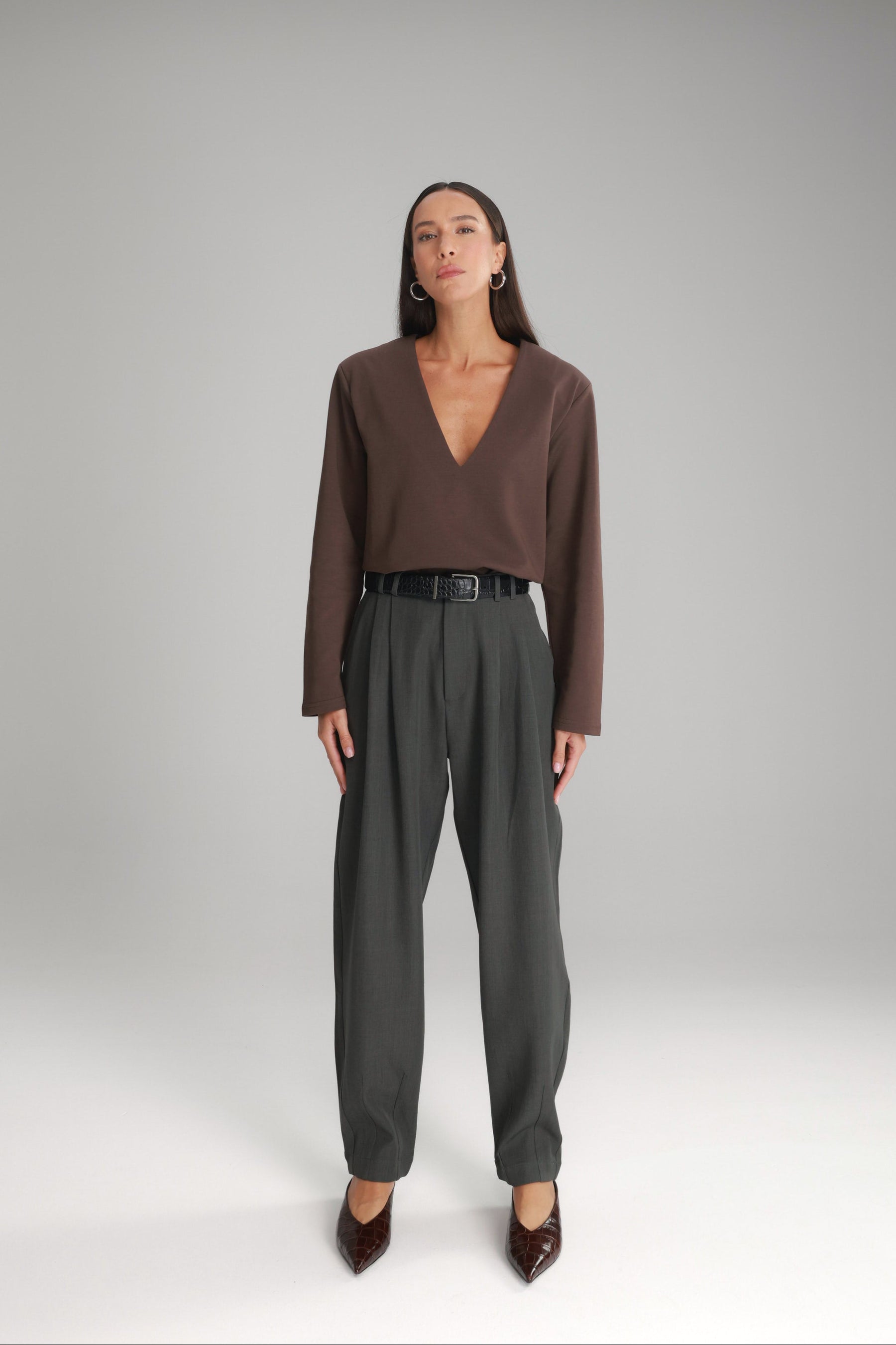 מכנסי אלכסנדרה אפורים