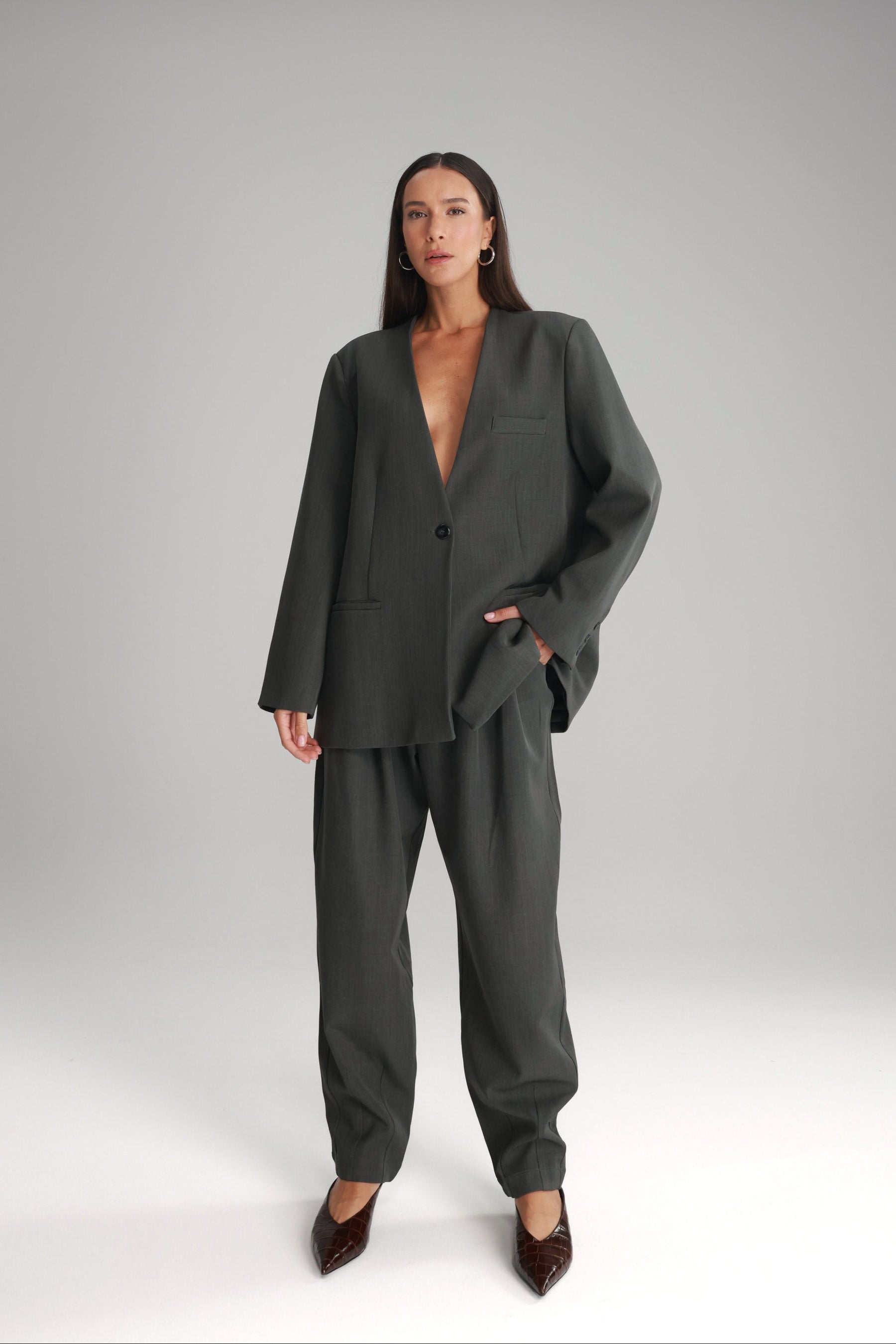 מכנסי אלכסנדרה אפורים