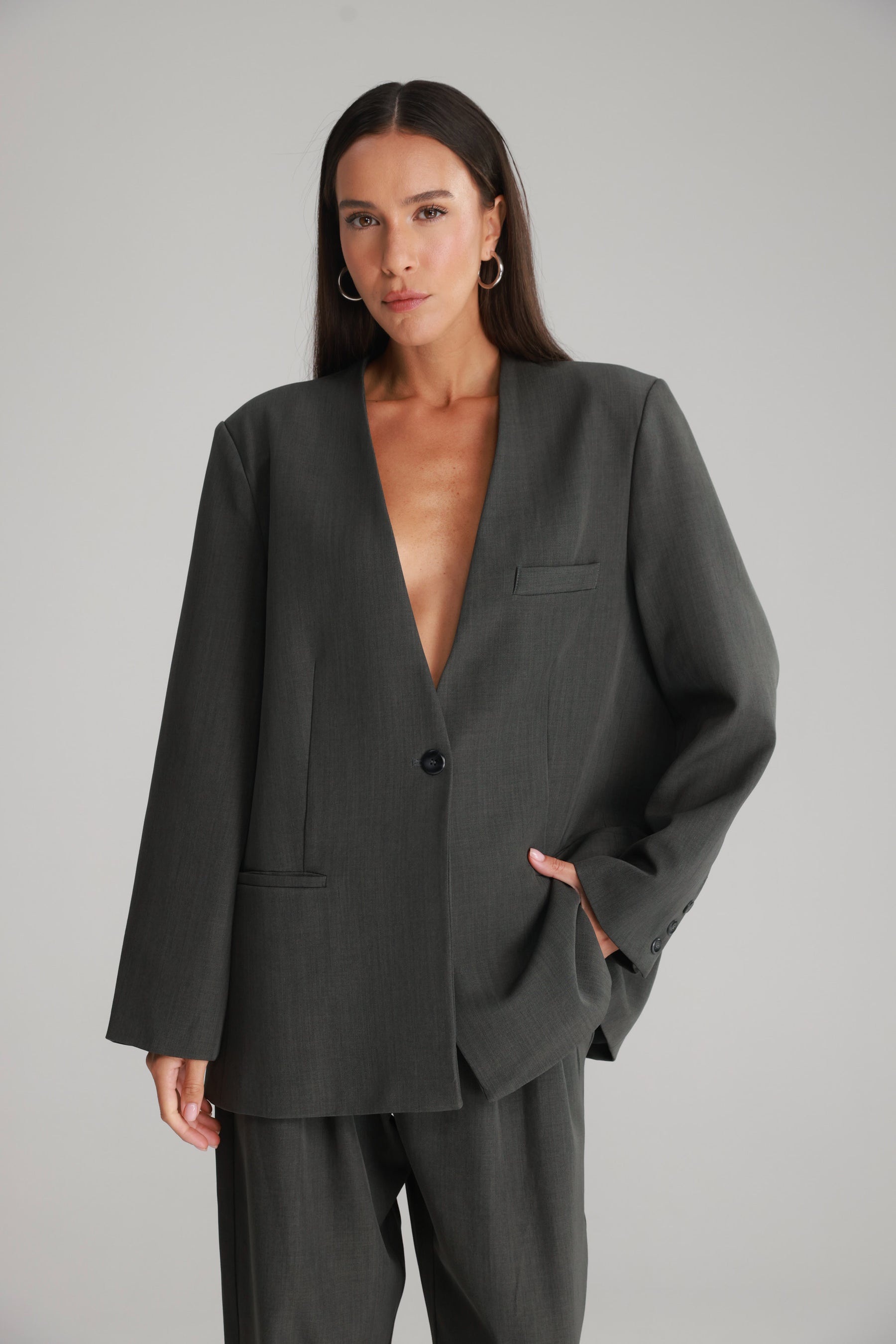 בלייזר אנאבל אפור