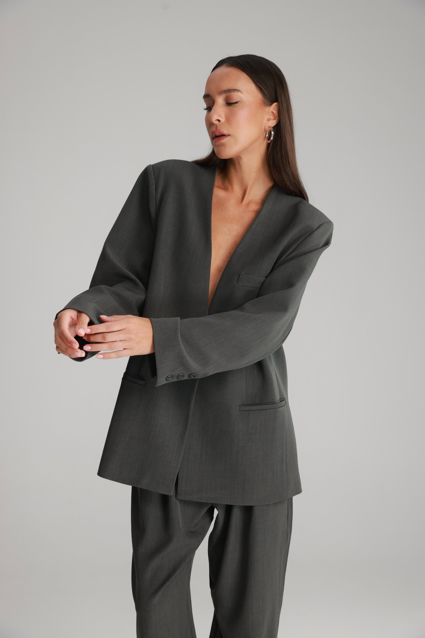 בלייזר אנאבל אפור