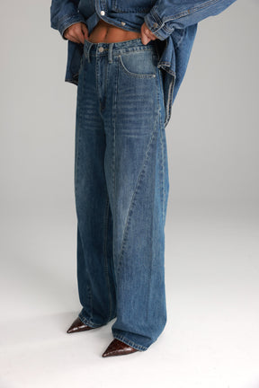 ג'ינס צ'לסי כחול כהה