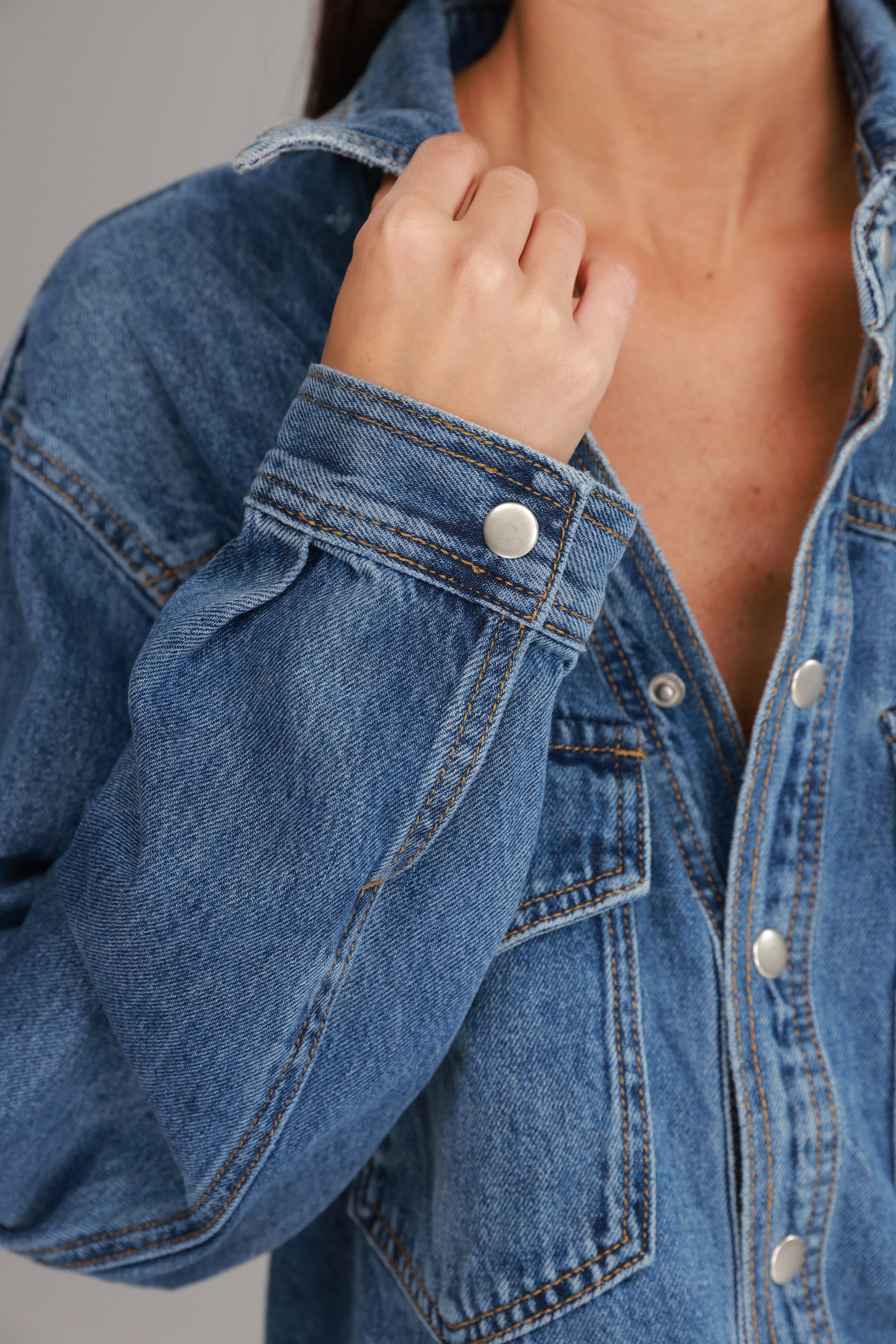 ג'קט ג'ינס אולדן כחול כהה