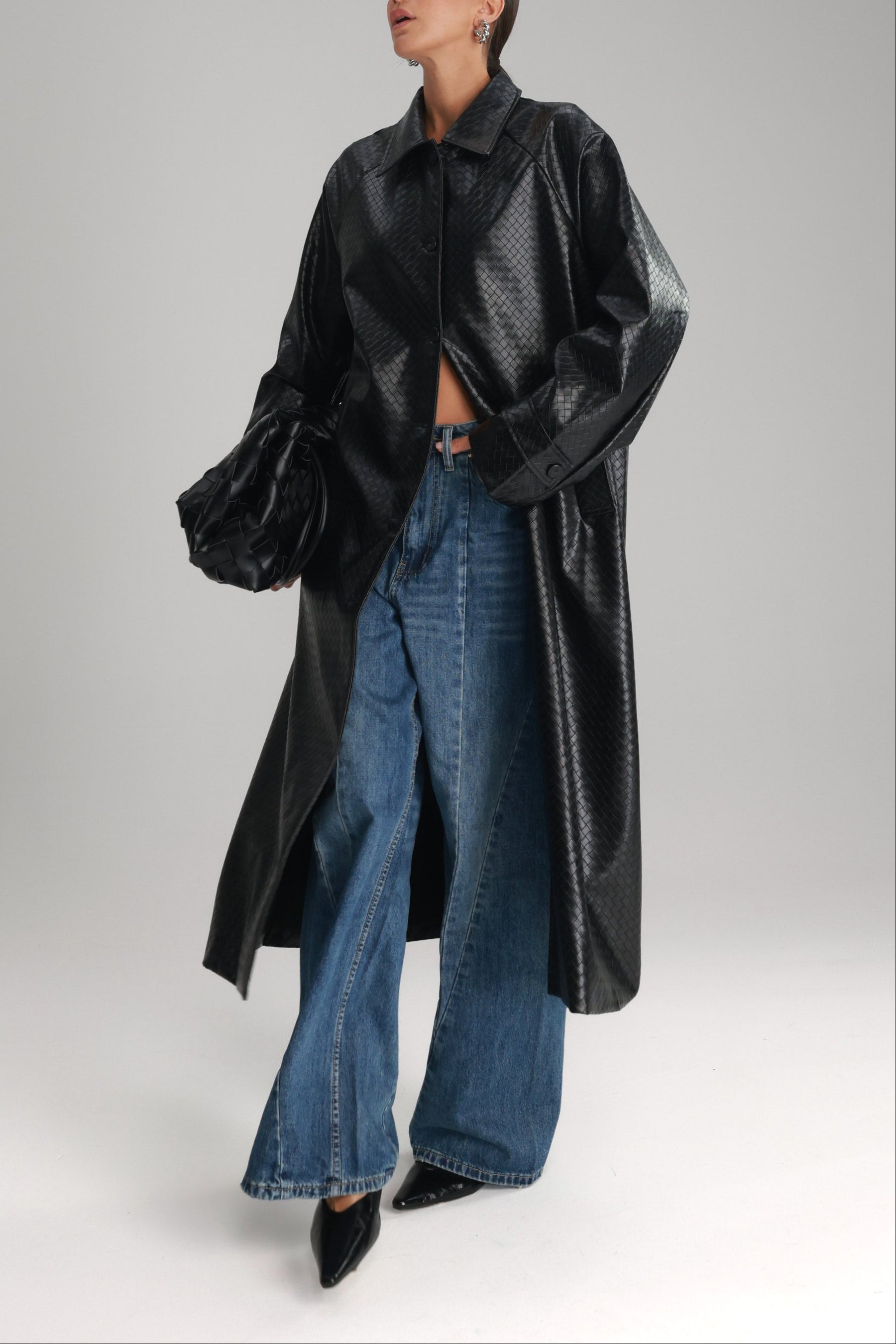 מעיל מרגרט שחור