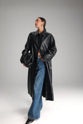 מעיל מרגרט שחור