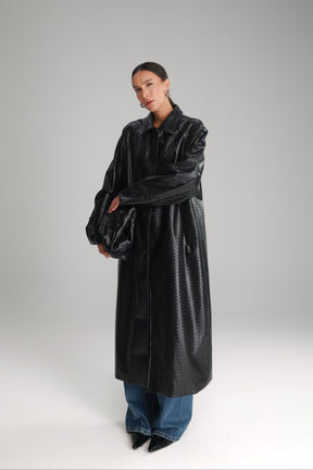 מעיל מרגרט שחור