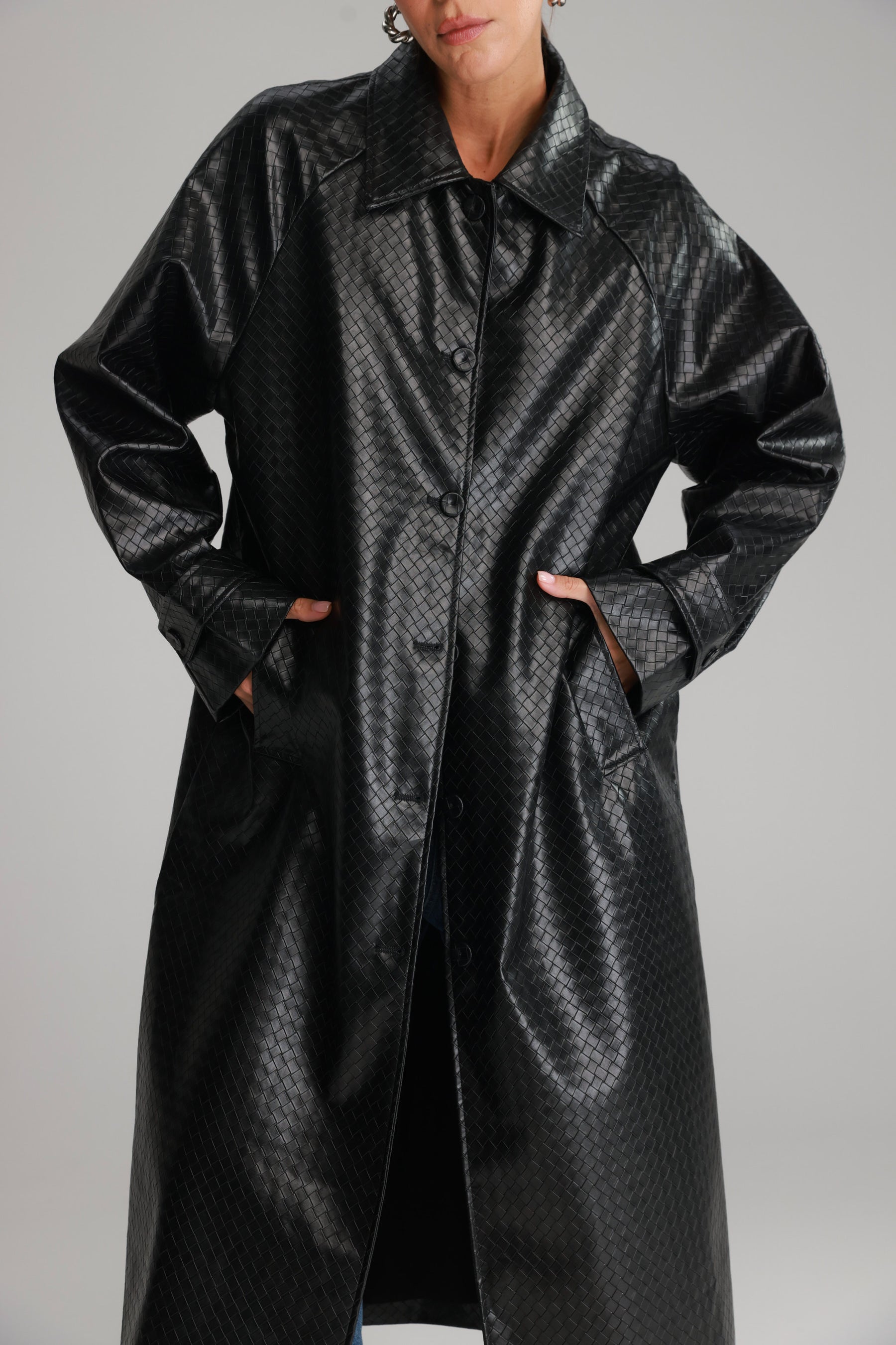 מעיל מרגרט שחור