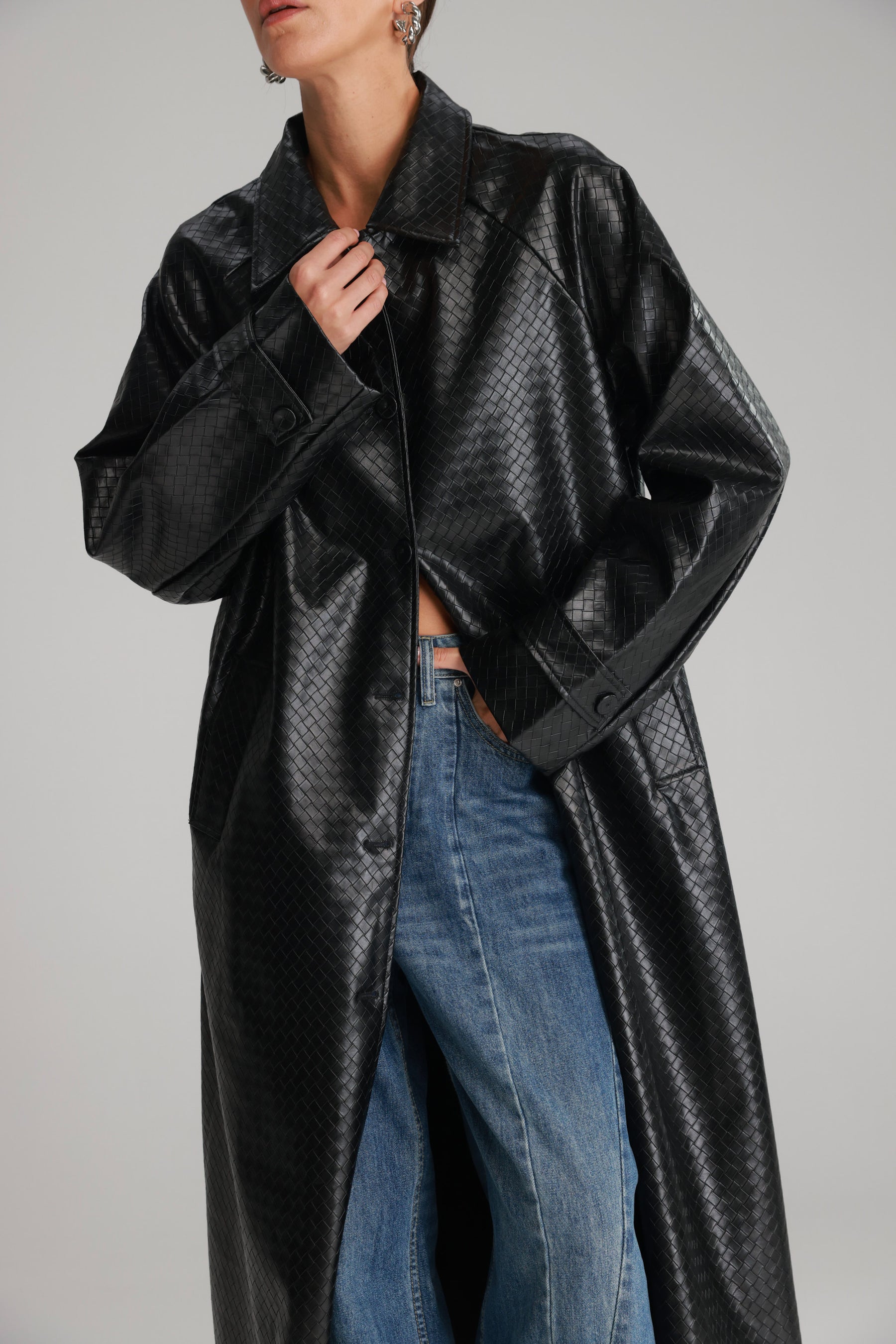 מעיל מרגרט שחור