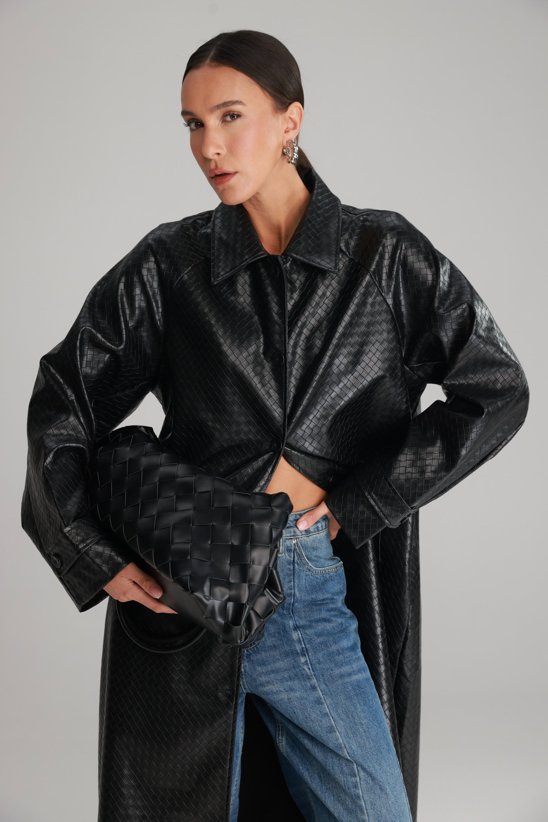 מעיל מרגרט שחור