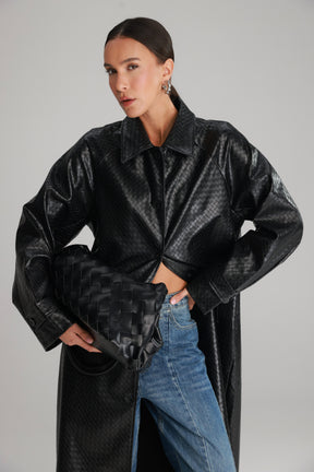 מעיל מרגרט שחור