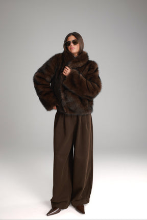 מכנסי בילי חום כהה