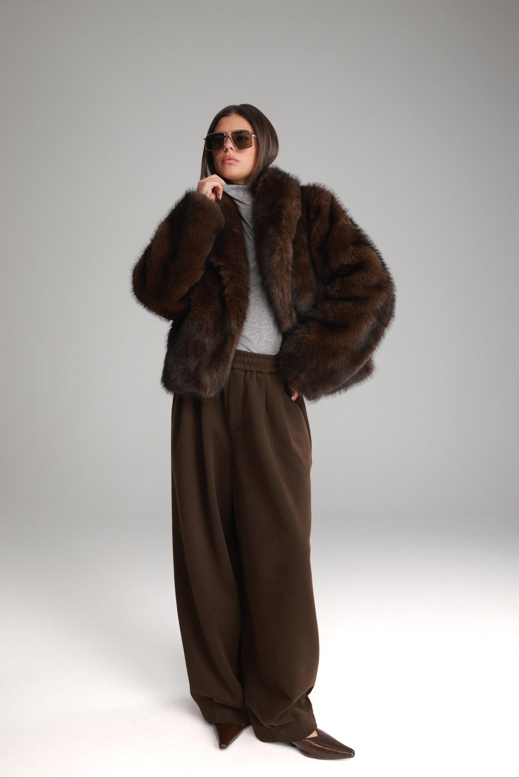 מכנסי בילי חום כהה