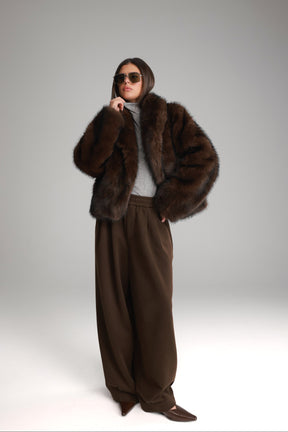 מכנסי בילי חום כהה