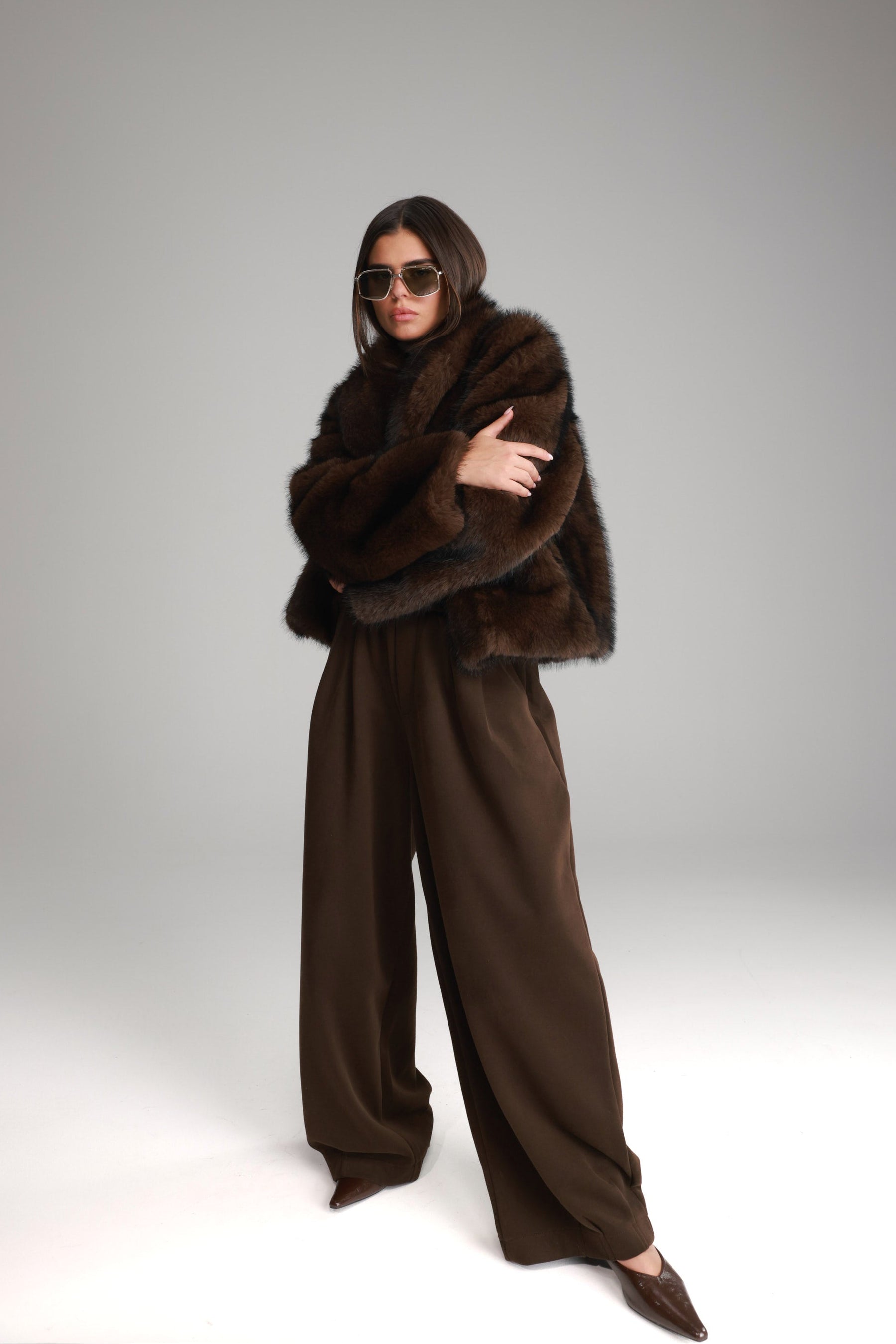 מכנסי בילי חום כהה