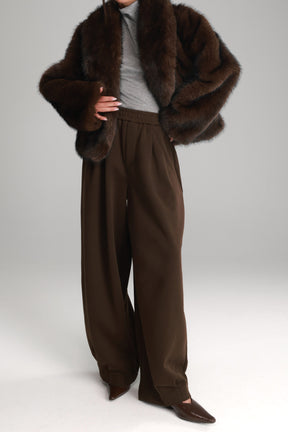 מכנסי בילי חום כהה