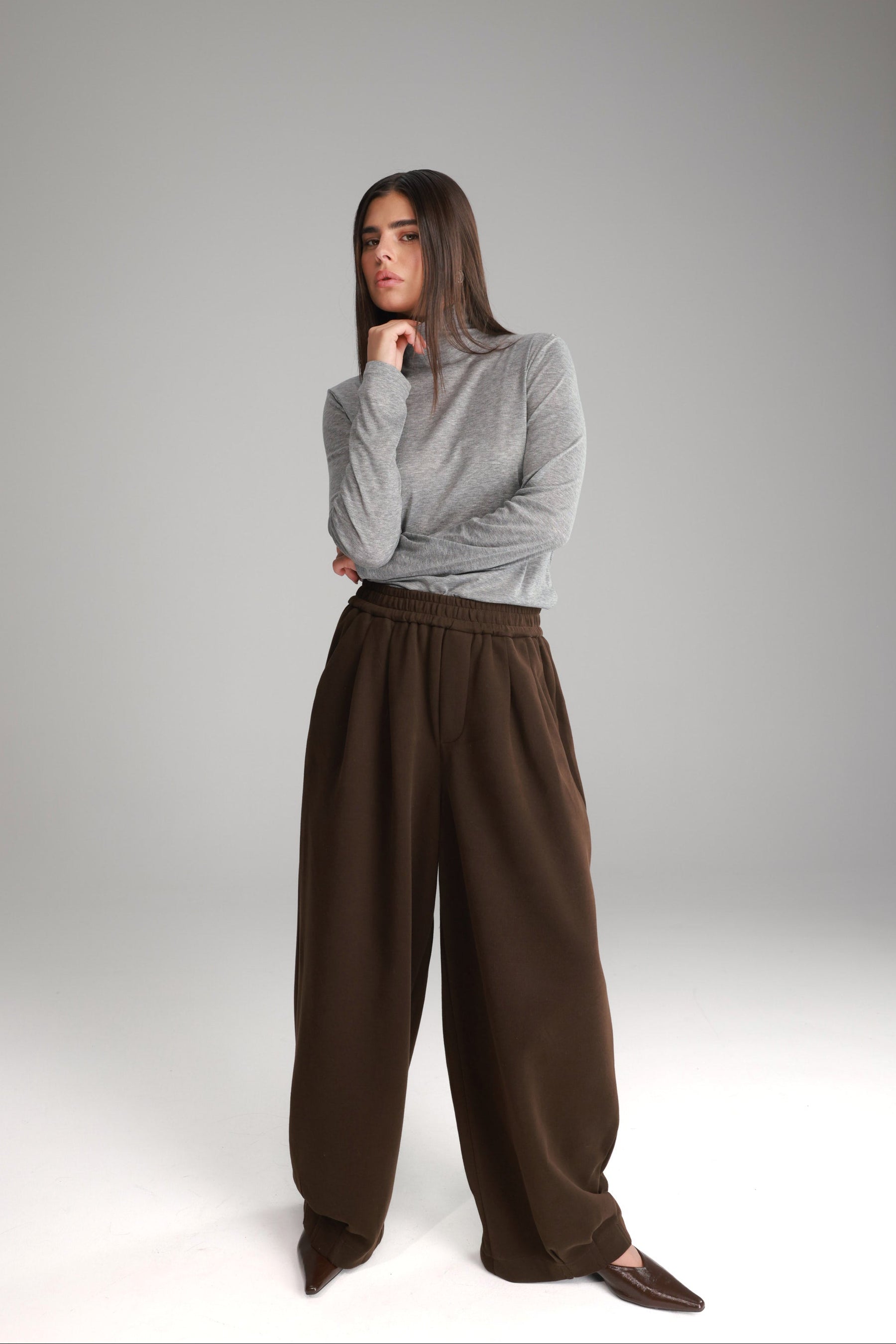 חולצת גולף בריאנה אפורה