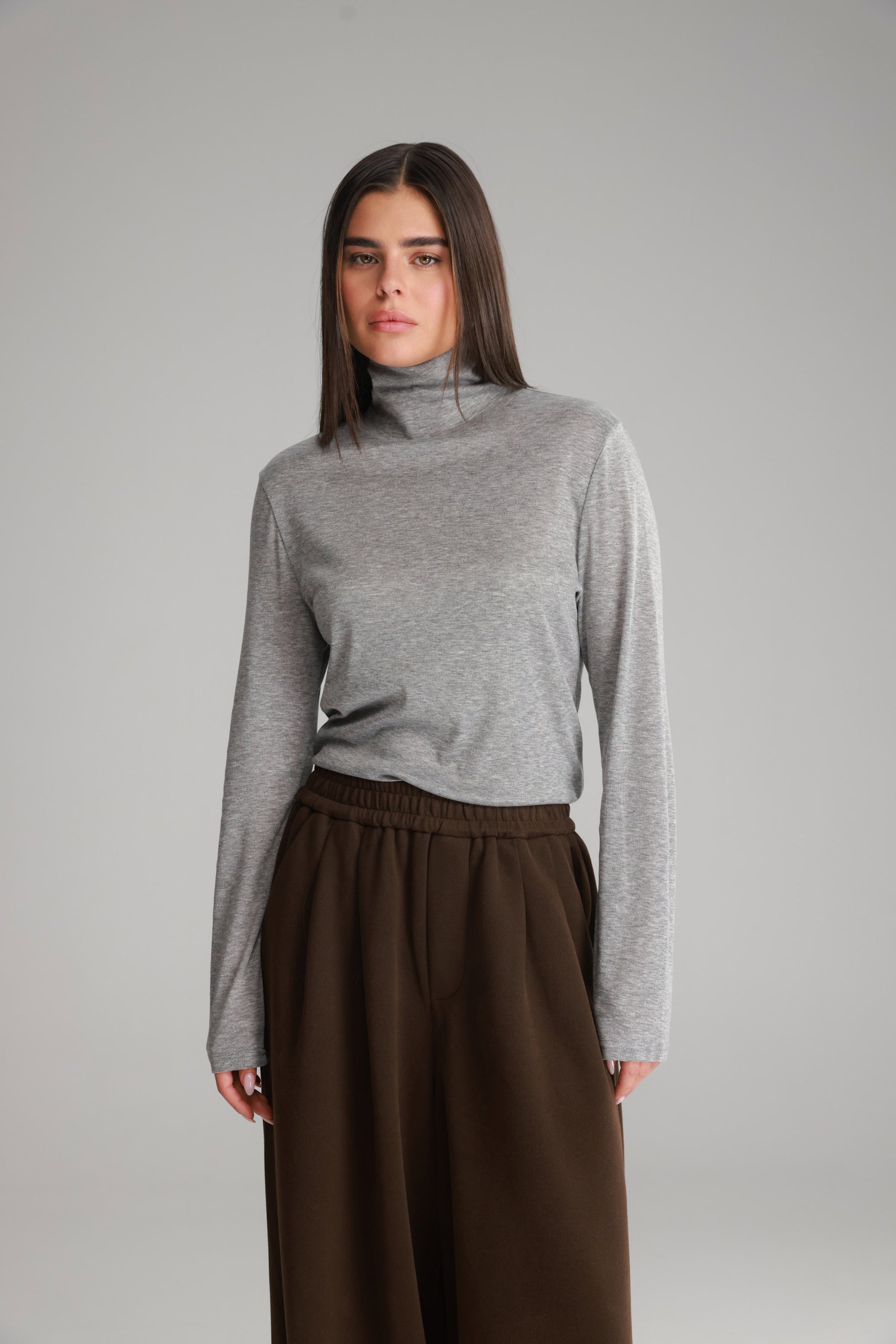 חולצת גולף בריאנה אפורה