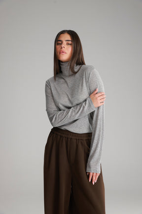 חולצת גולף בריאנה אפורה