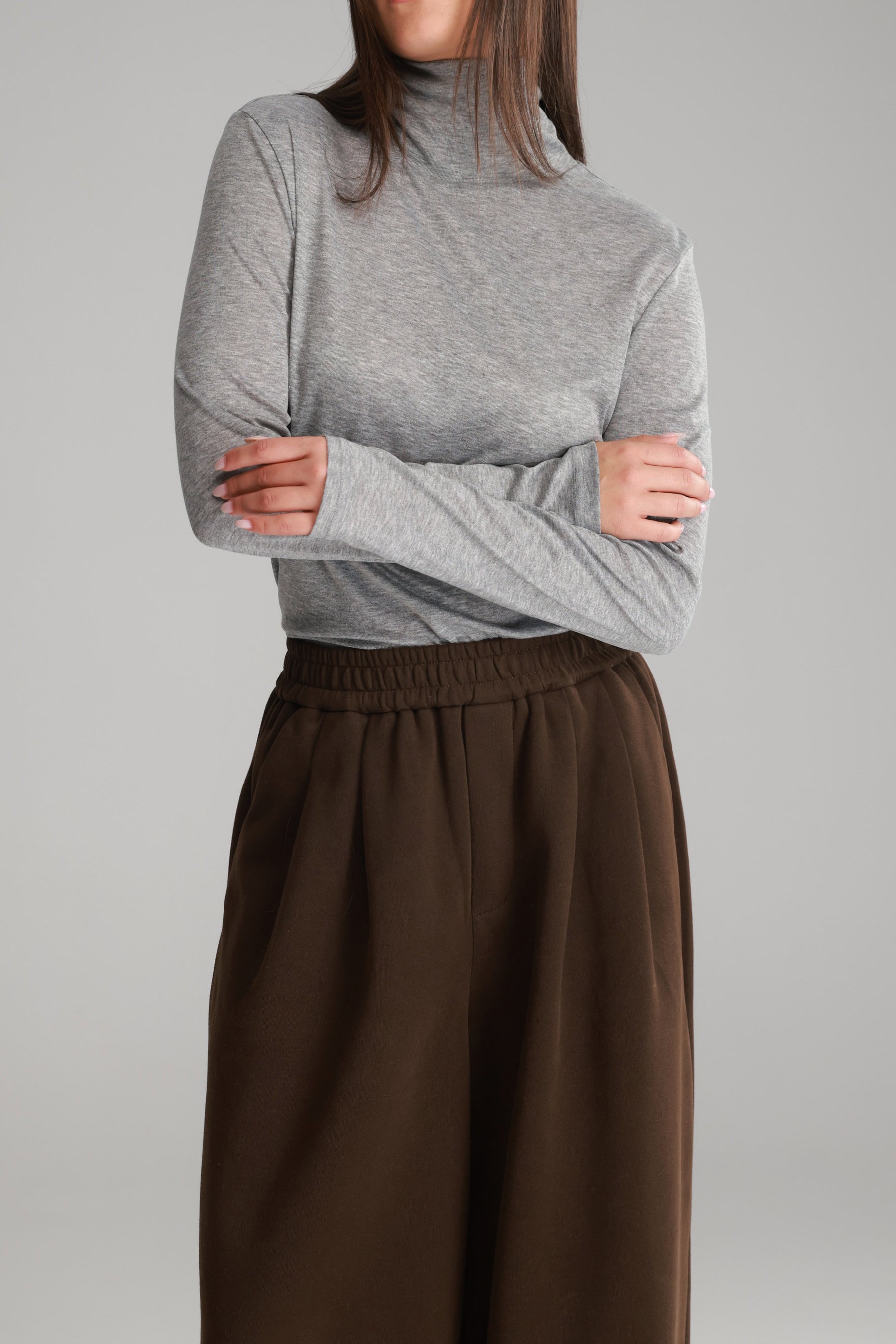 חולצת גולף בריאנה אפורה