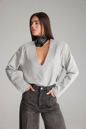 חולצת מרינה אפורה