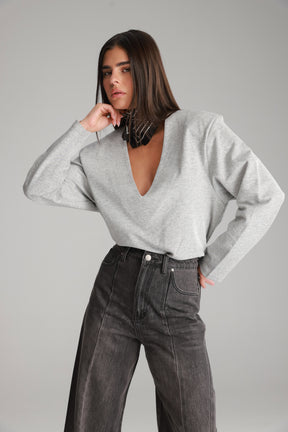 חולצת מרינה אפורה