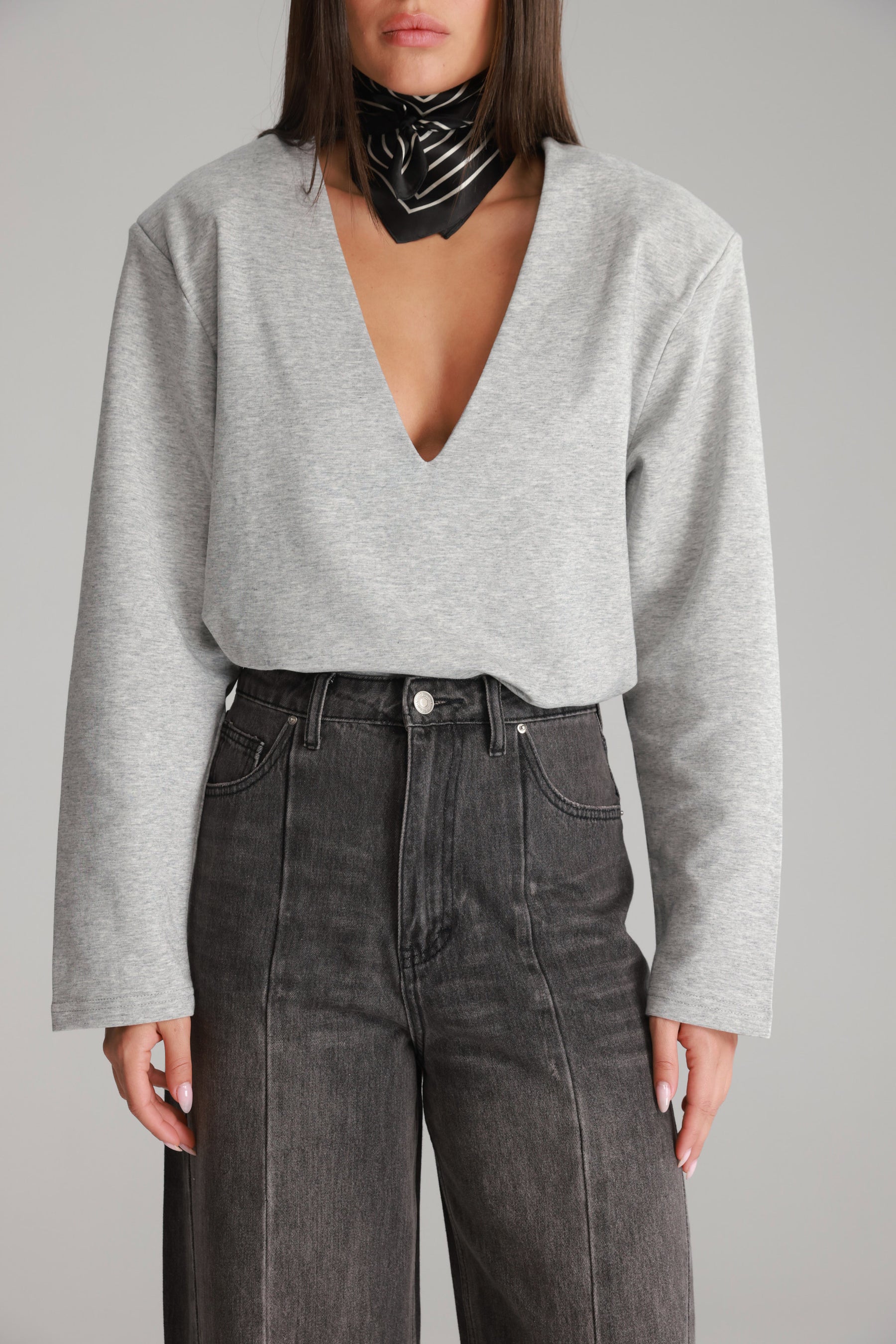 חולצת מרינה אפורה