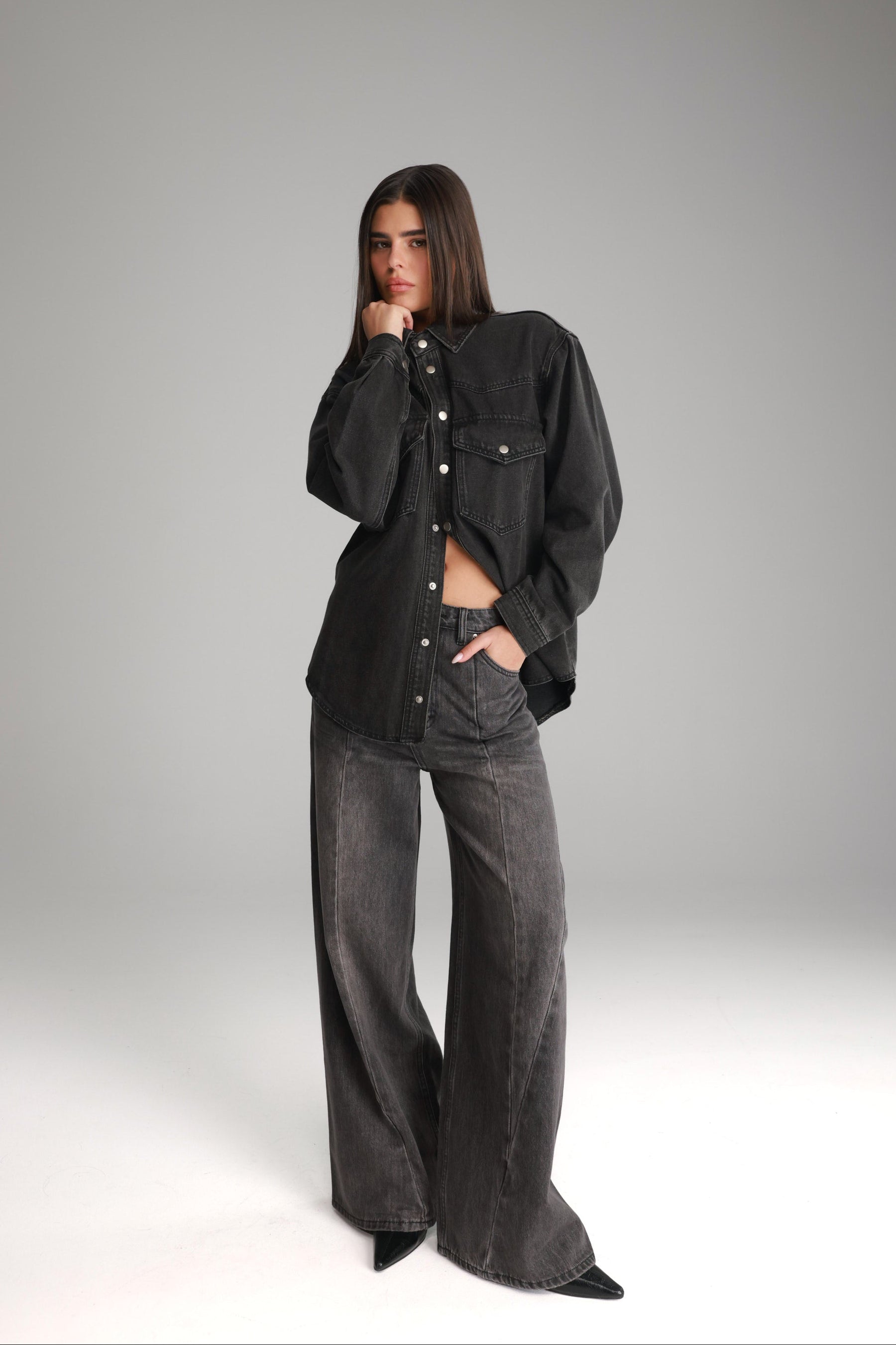 ג'ינס צ'לסי שחור