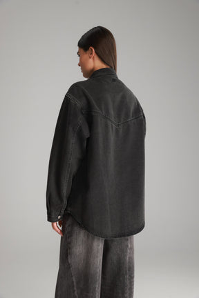 ג'קט ג'ינס אולדן שחור