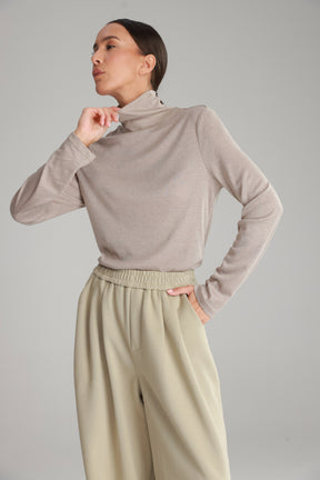 חולצת גולף בריאנה בז'