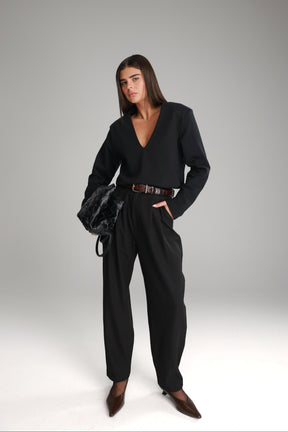 חולצת מרינה שחורה