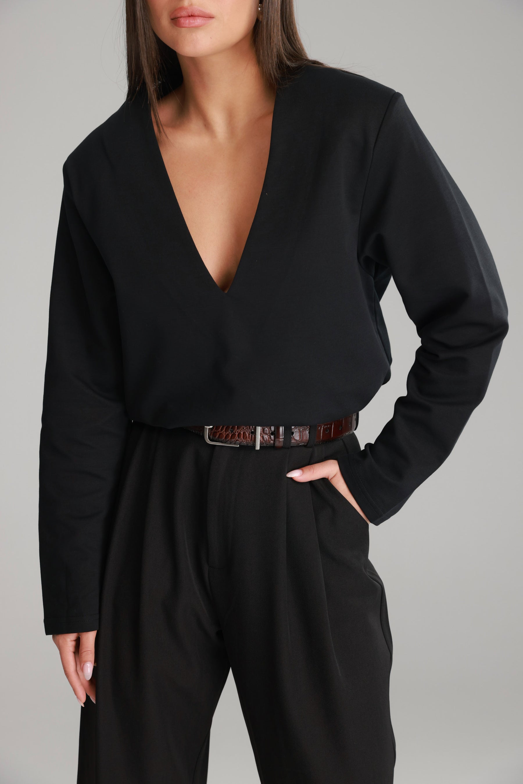 חולצת מרינה שחורה