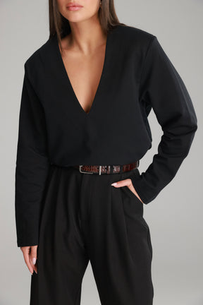 חולצת מרינה שחורה