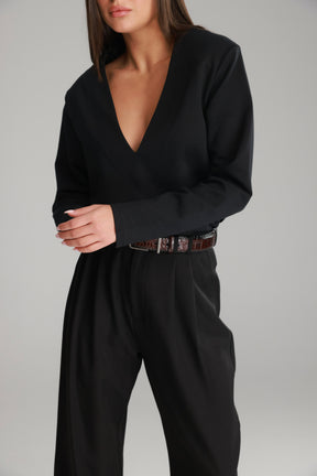 חולצת מרינה שחורה