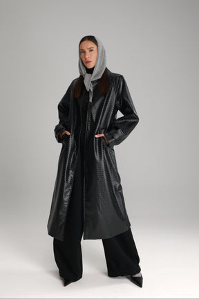 מעיל מרגרט שחור