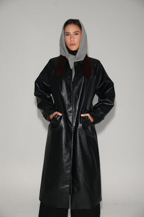 מעיל מרגרט שחור