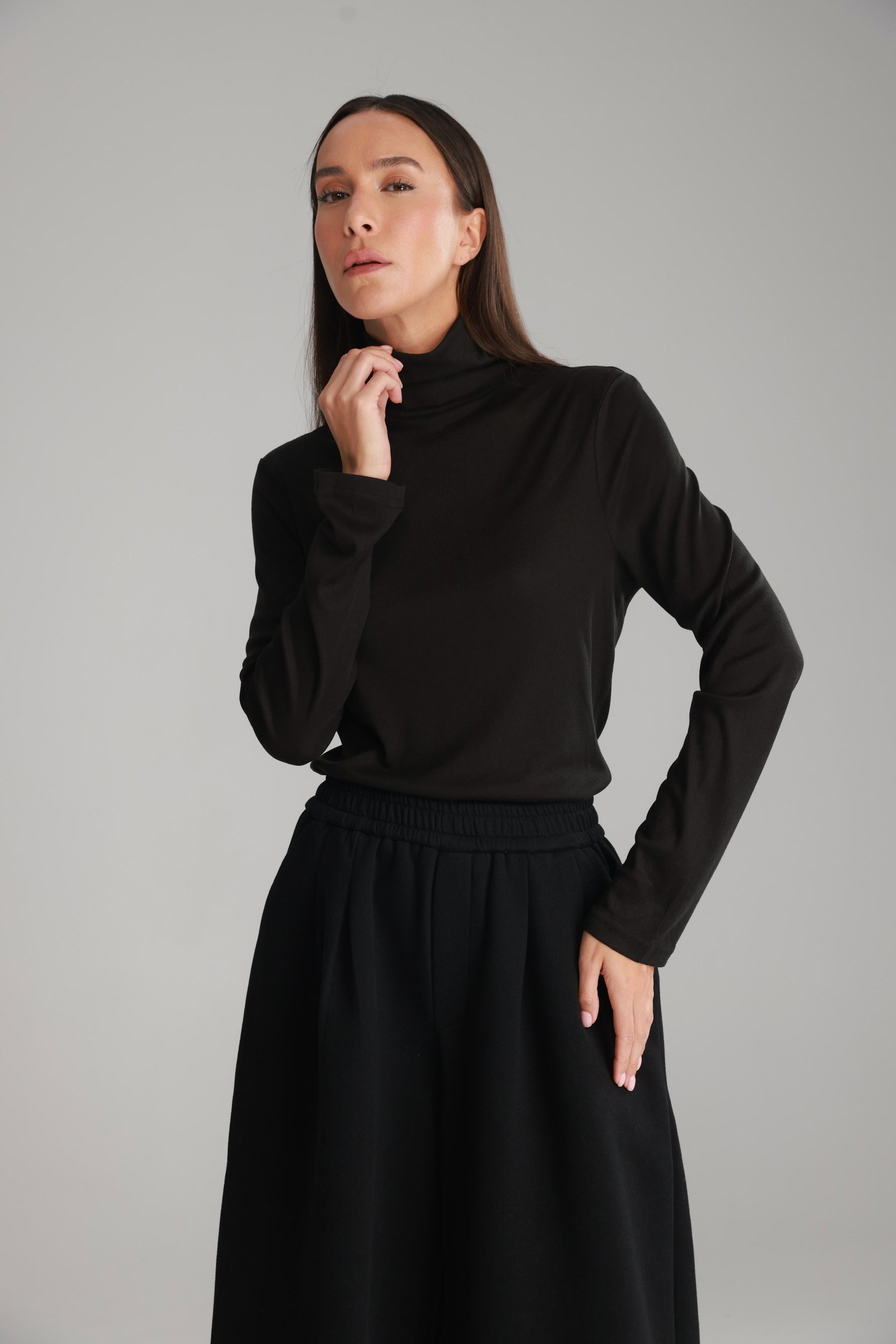 חולצת גולף בריאנה שחורה