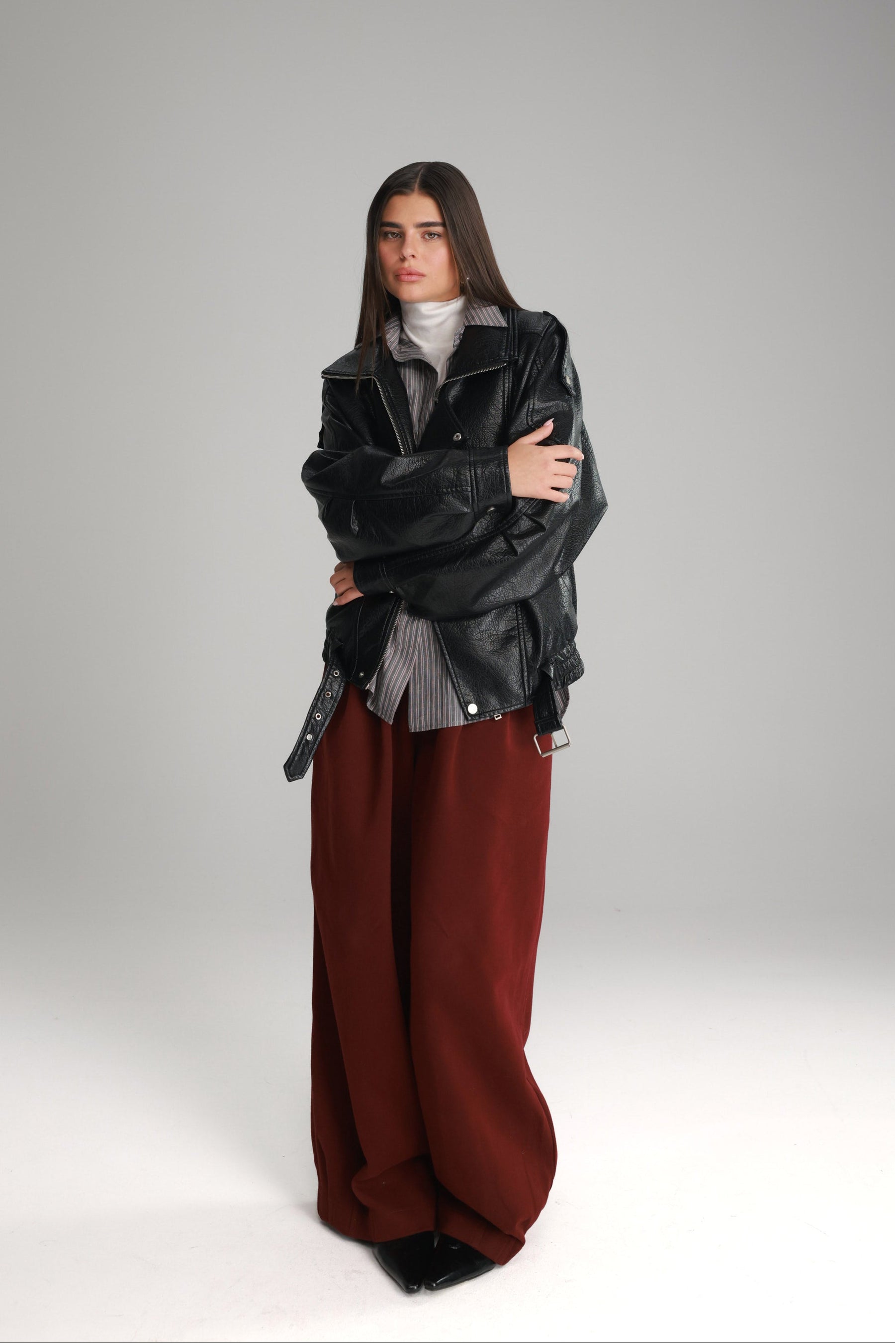 מכנסי בילי בורדו