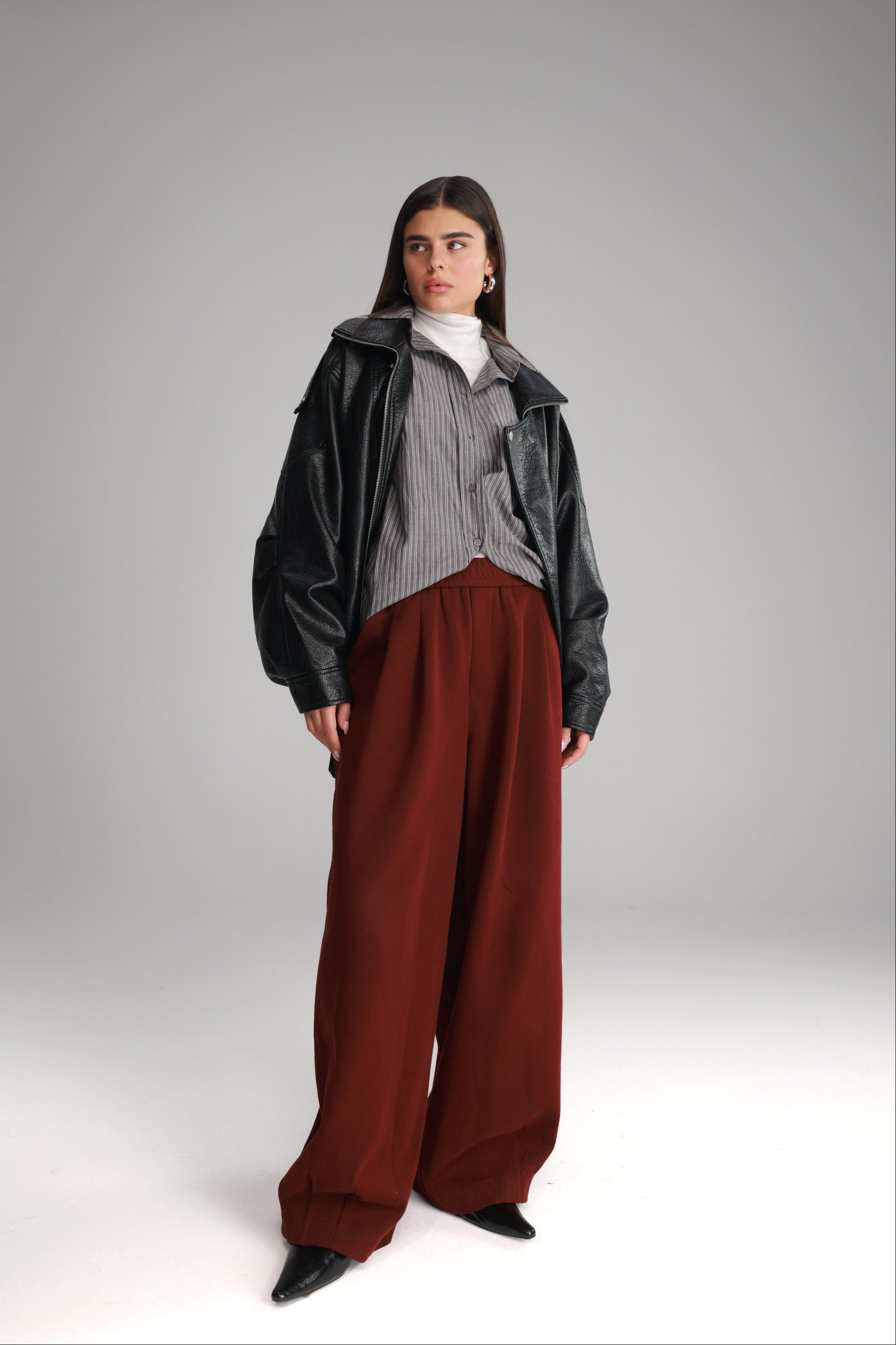 מכנסי בילי בורדו