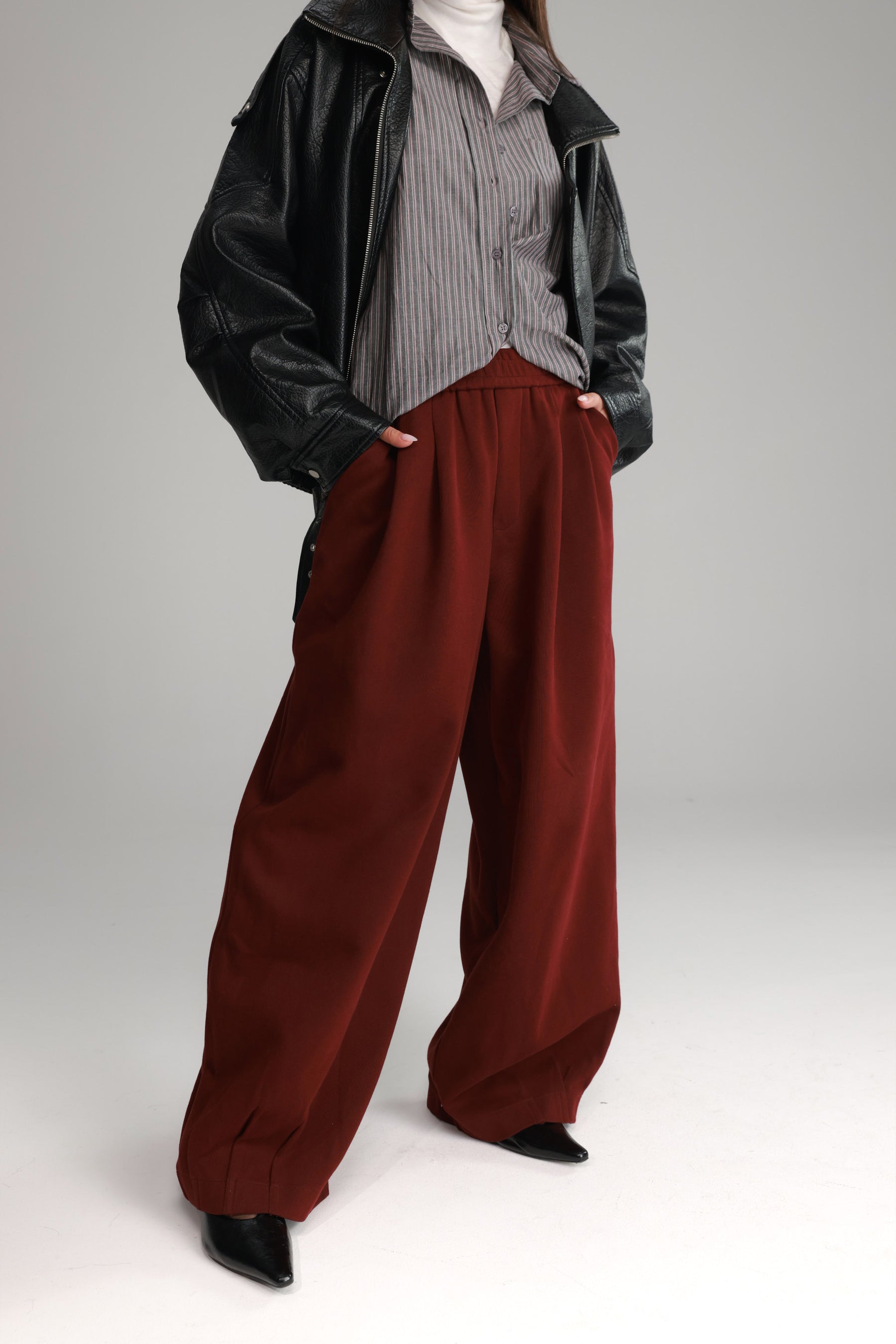 מכנסי בילי בורדו