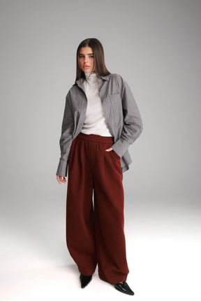 מכנסי בילי בורדו